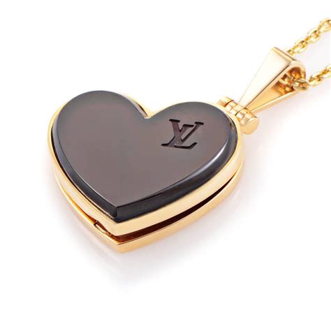 louis vuitton locket necklace gold|louis vuitton necklace set.